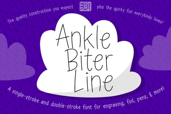 Ankle Biter Line Font for Bold Campaigns