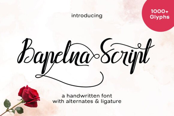 Bapelna Script: A Typeface for Editorial Elegance