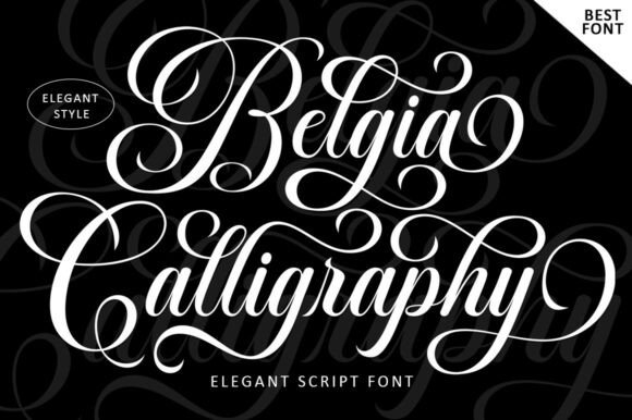 Belgia Calligraphy: The Perfect Script Font for Makers