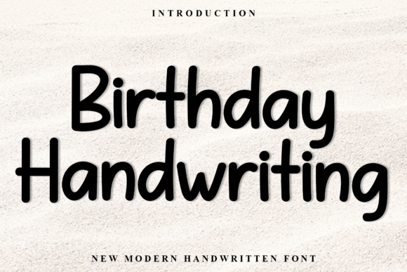 Birthday Handwriting Font for Bold Marketing