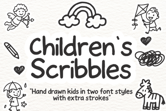 Children’s Scribbles Font for Bold Campaigns