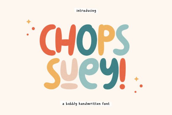 Chops Suey: A Playful Font for Memorable Brands
