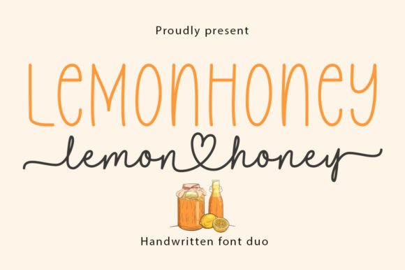 Lemonhoney Duo: A Warm Handwritten Font for Branding