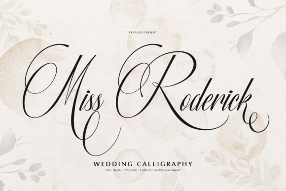 Miss Roderick: A Review of This Elegant Script Typeface