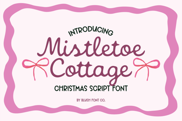 Mistletoe Cottage: A Vintage Script Font for Web Design
