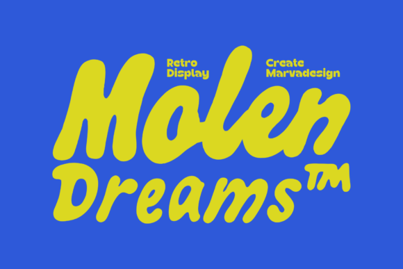 Molen Dream Typeface for Web Design