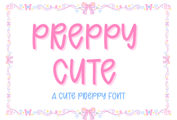 Preppy Cute: A Playful Typeface for Modern Editors