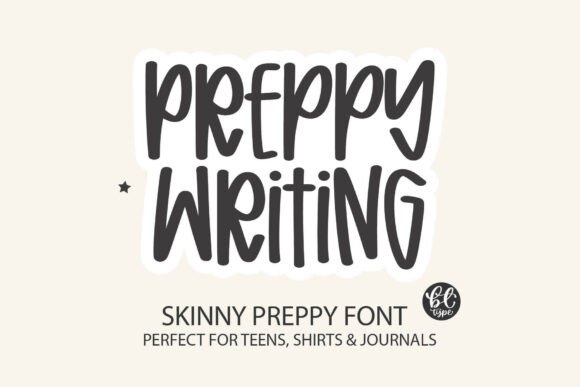 Preppy Writing Font for Makers