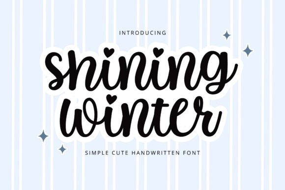 Shining Winter: A Font for Warm Branding