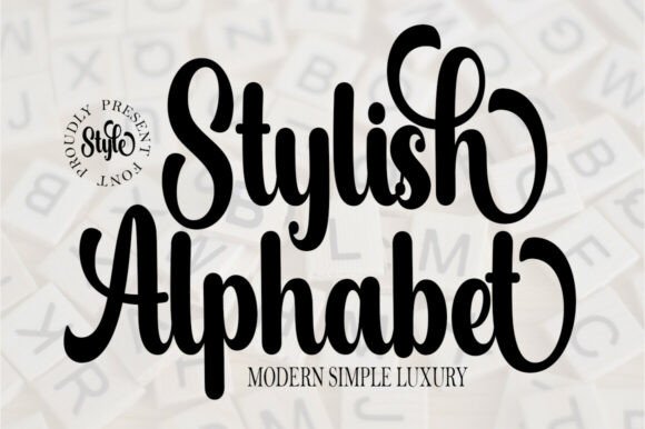 Stylish Alphabet Font for Elegant Web Design