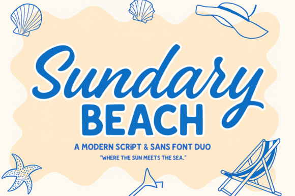 Sundary Beach Duo: A Modern Typeface for Branding